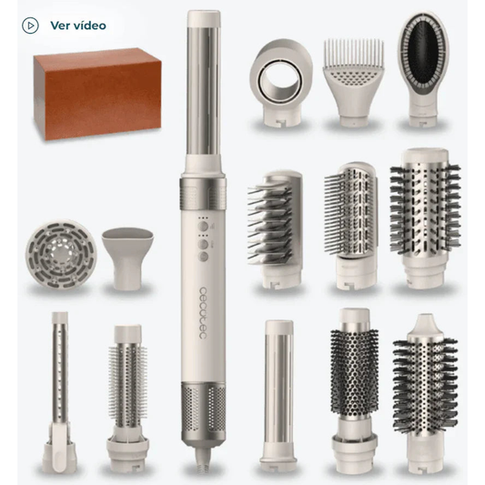 CeramicCare 14in1 AirGlam Champagne - Moldeador Multifunción Profesional - Cáceres Outlet