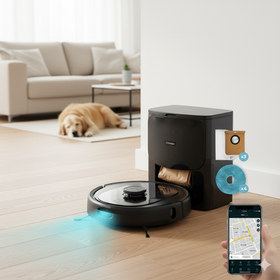 Conga 9990 AI Spin Revolution Ultra Power Home - Robot Aspirador IA 10000Pa