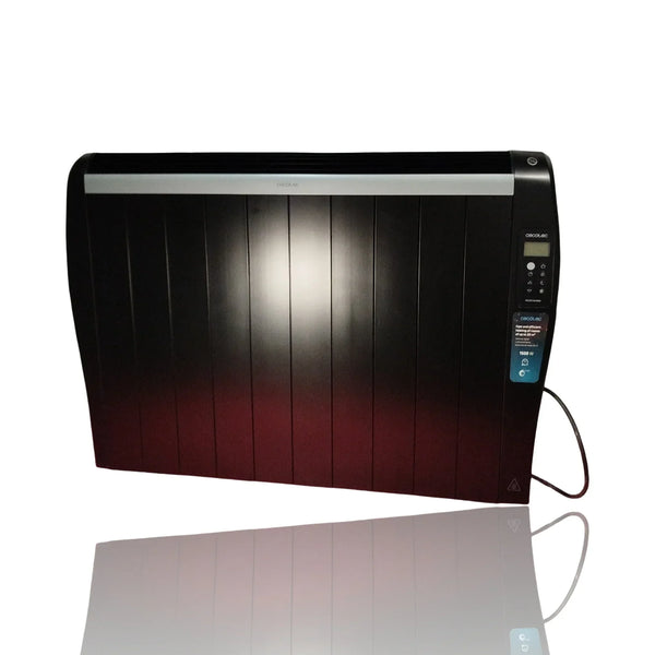 ReadyWarm 2500 Thermal Black Emisor térmico con 12 elementos y 1800 W, pantalla LCD (Negro)