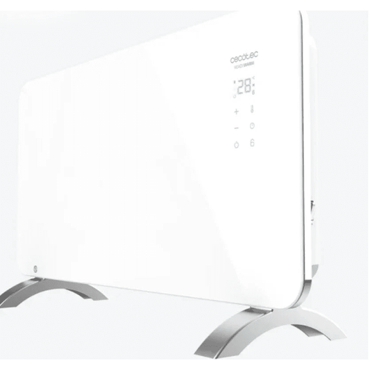 Ready Warm 6670 Crystal Connection Convector de 1000 W con placa de cristal (Negro) - Convector Recambio Original Cecotec | Cáceres Outlet