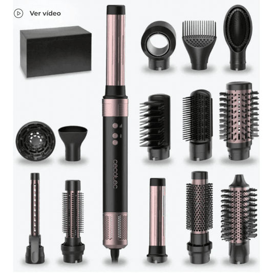 CeramicCare 14in1 AirGlam Black - Moldeador Multifunción Profesional - Cuidado Personal Recambio Original Cecotec