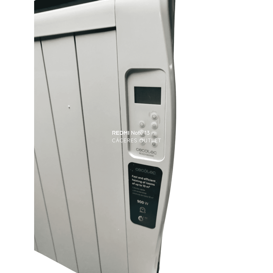 Ready Warm 2500 Thermal seco de 12 elementos y 1800 W, con pantalla LCD (Blanco) - Emisor térmico Recambio Original Cecotec