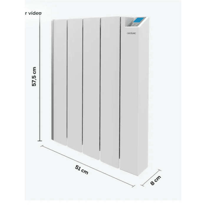 ReadyWarm 8000 Thermal Ceramic Connected Emisor térmico con 2000 W de potencia (Blanco) - Original - - Recambio Cecotec reacondicionado