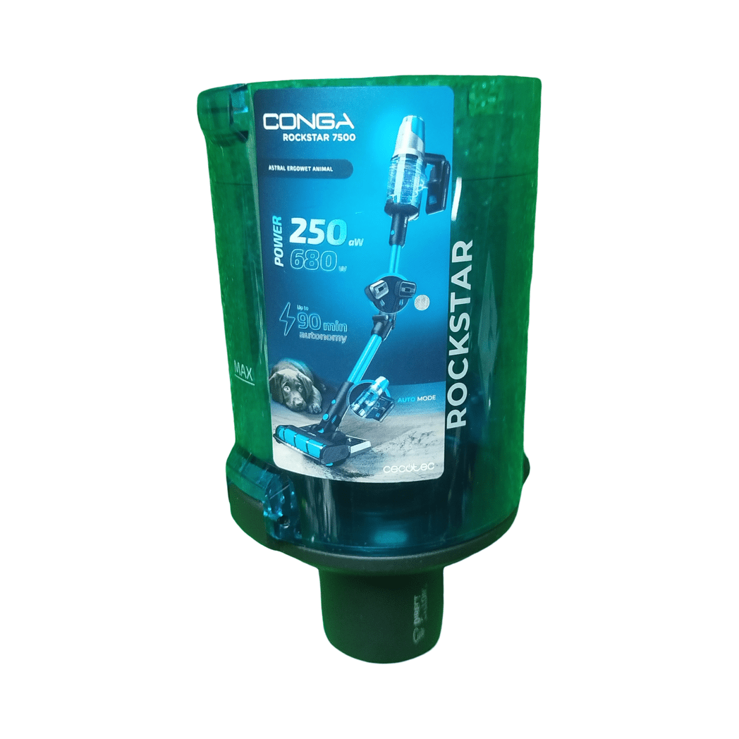 Depósito de Polvo Rockstar 7500 - Contenedor Recambio Original Cecotec | 0.5L - Recambios Aspiradora Vertical Recambio Original Cecotec