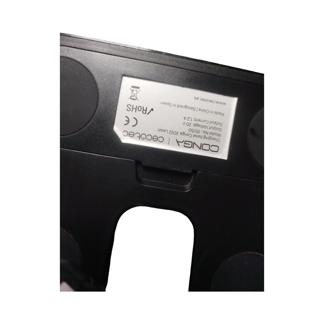 Base de Carga Conga Laser 3090 - Estación Recambio Original Cecotec | Con Contactos - Recambios Robot Aspirador Recambio Original Cecotec